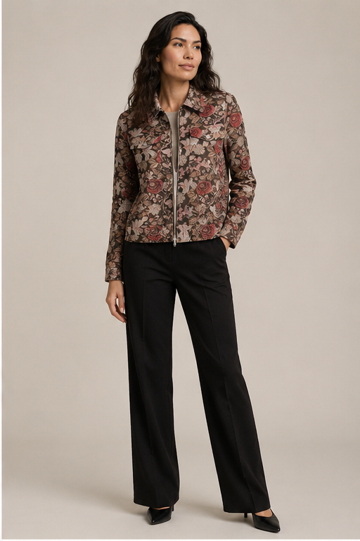 Blazer Riga Bloem - Aster Choco