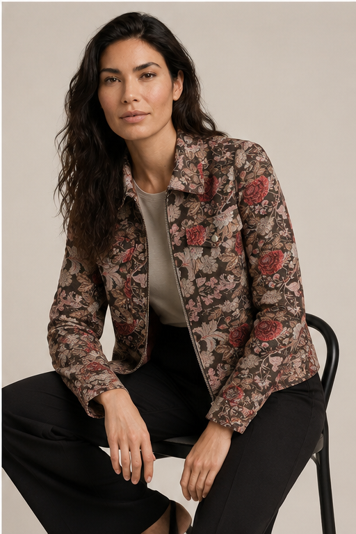 Blazer Riga Bloem - Aster Choco