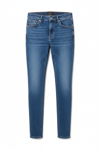 Jennifer Skinny Jeans Medium Denim - platte lay-out productfoto