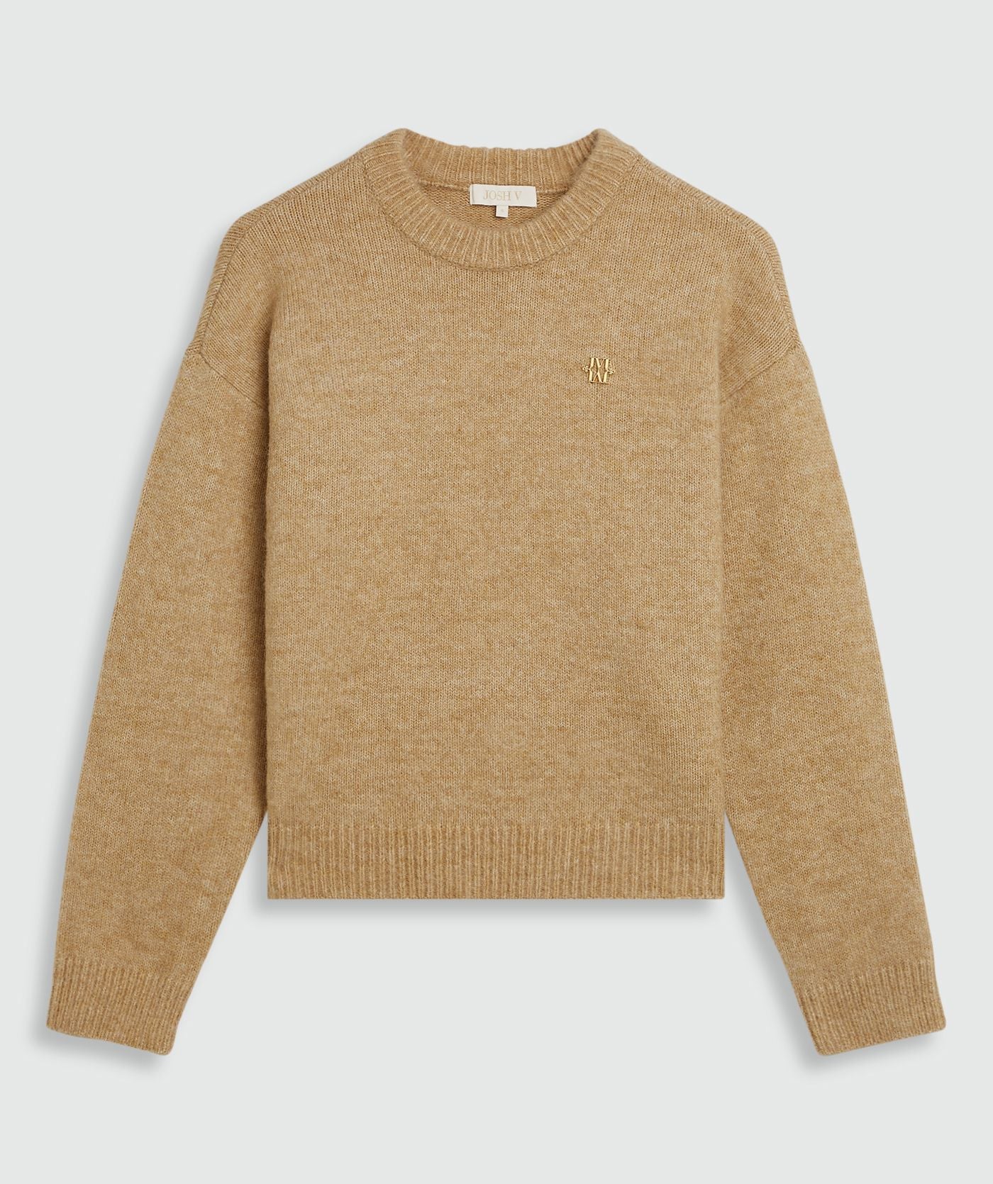 Ize Oversized Trui - Light Brown Melange