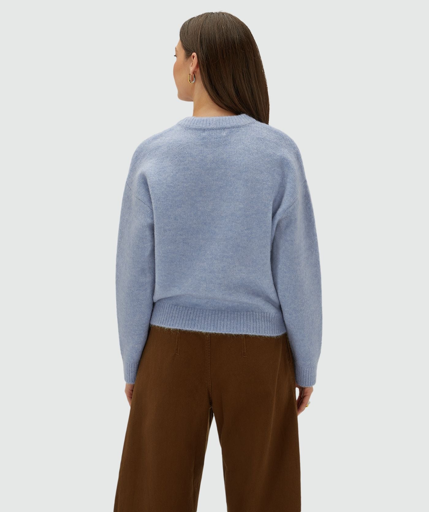 Ize Oversized Trui - Powder Blue Melange