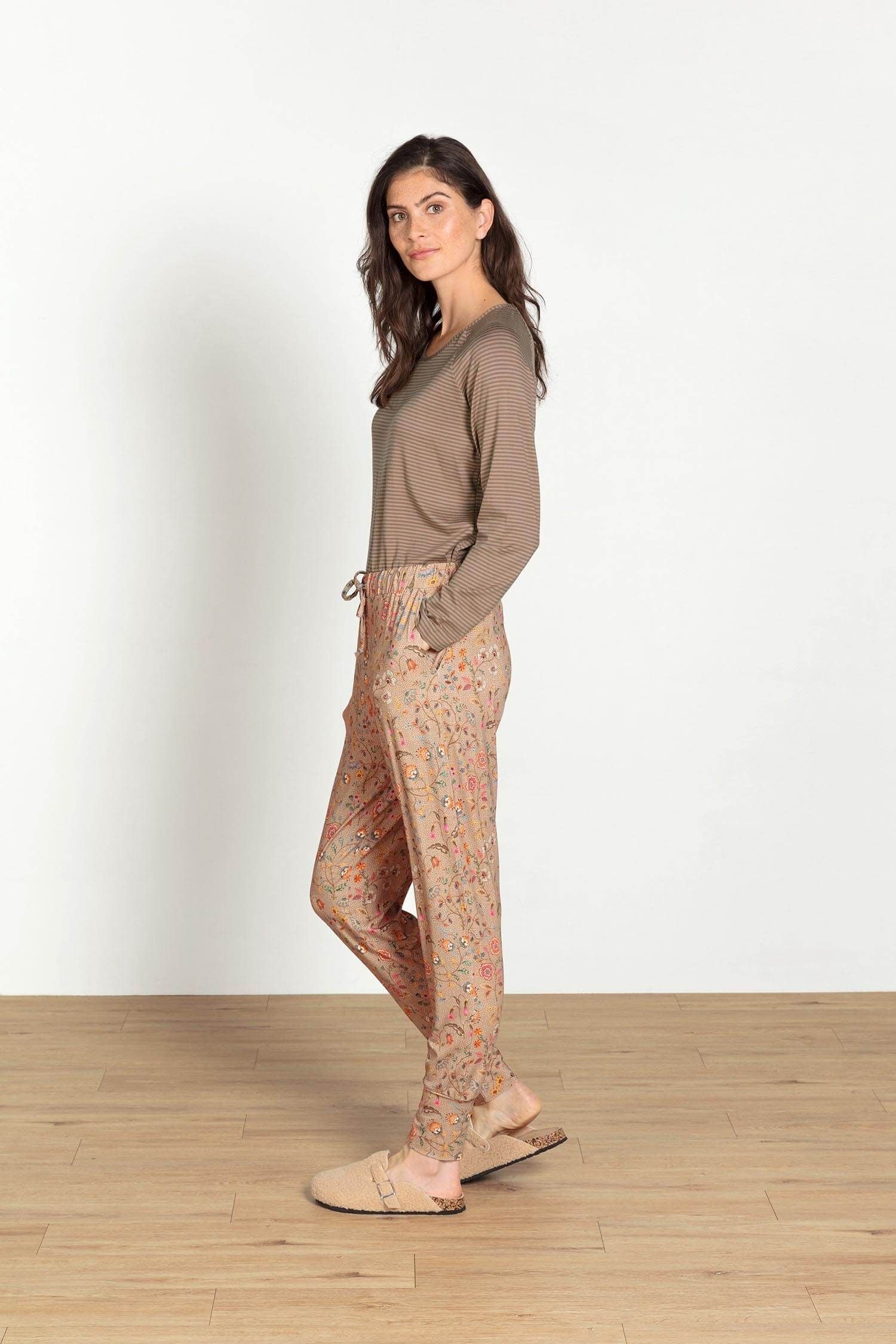 Tina Top Lange Mouw Little Sumo Stripe Zand