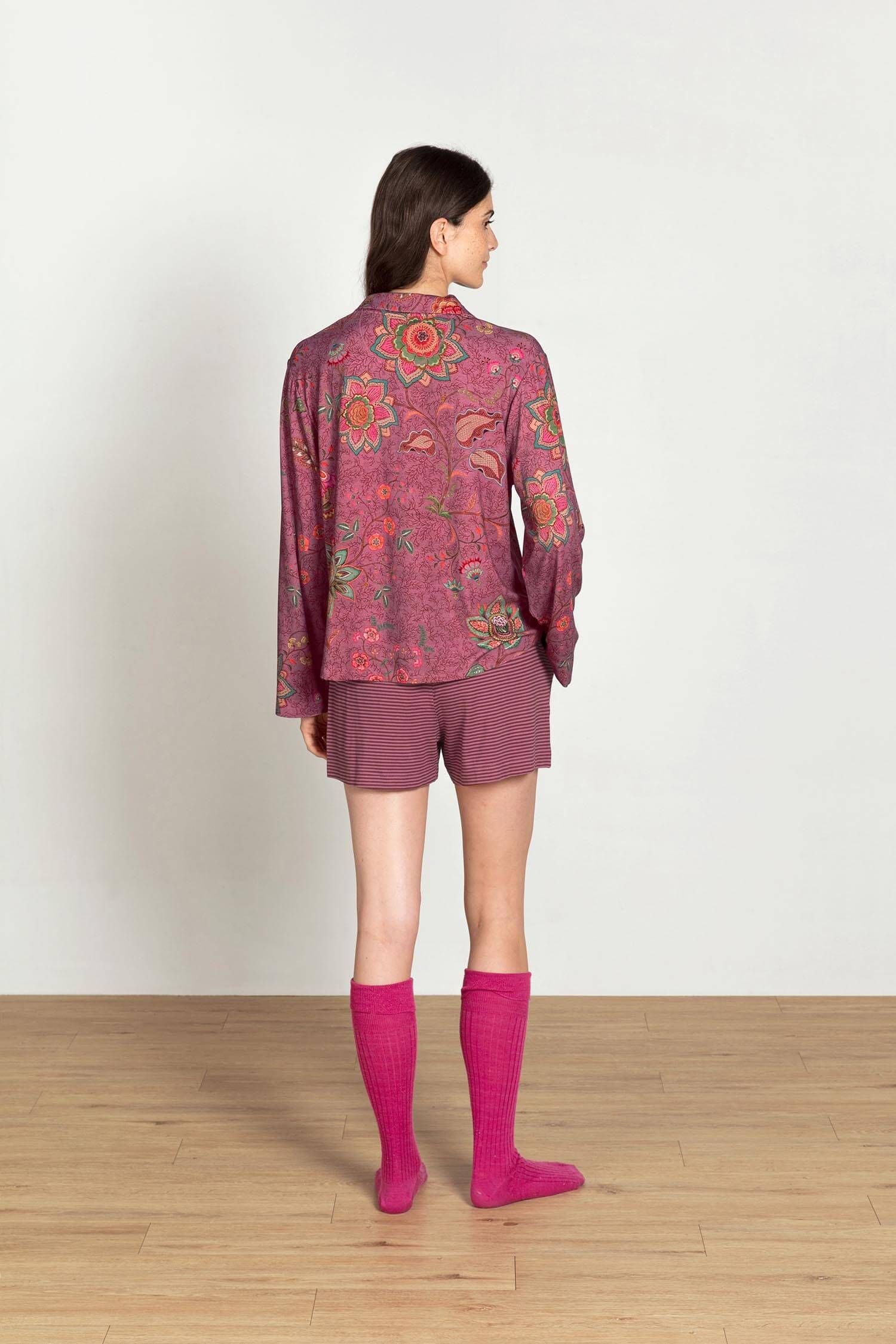 Faye Top Lange Mouw Mumbai Morning Roze
