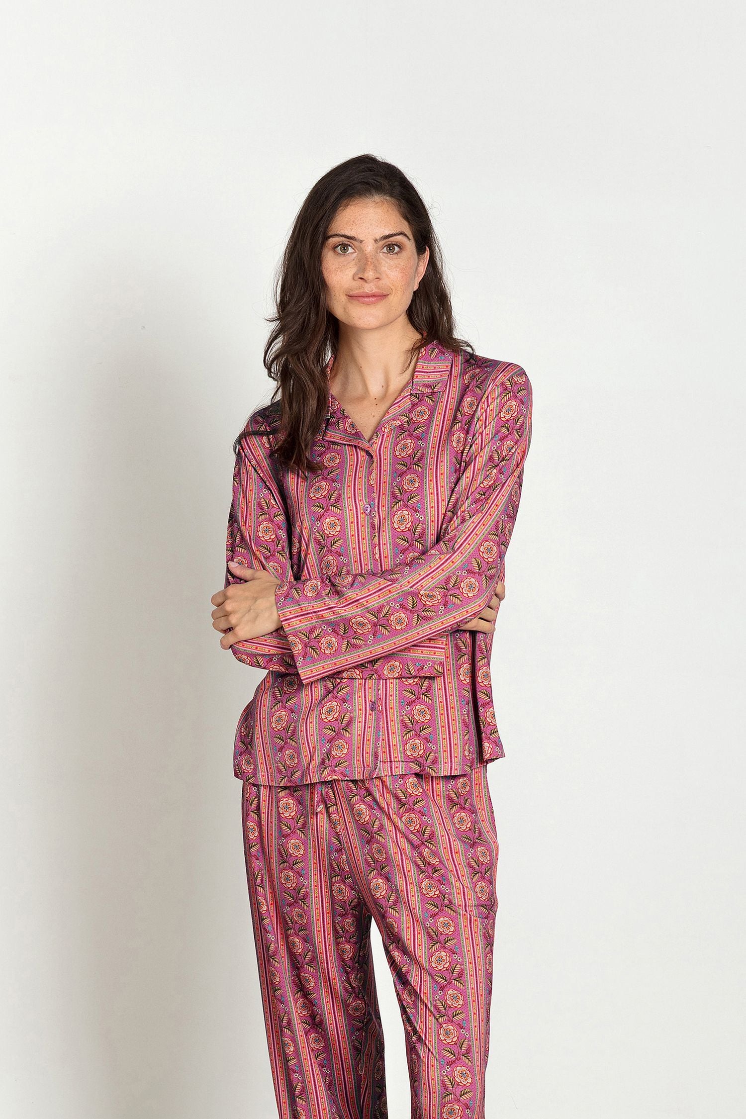 Faye Top Lange Mouw Rosa Rani Roze