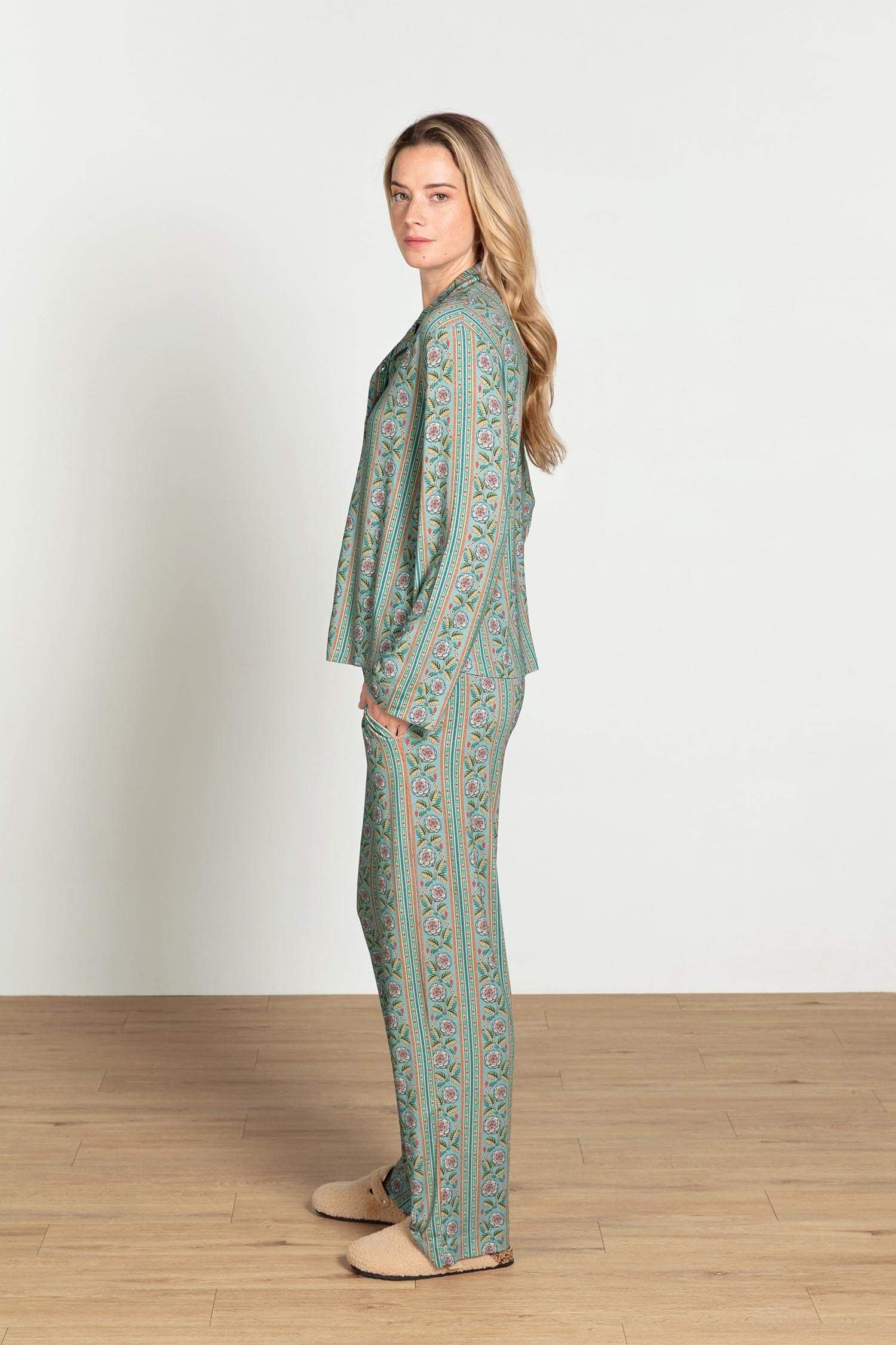 Faye Top Lange Mouw Rosa Rani Blauw