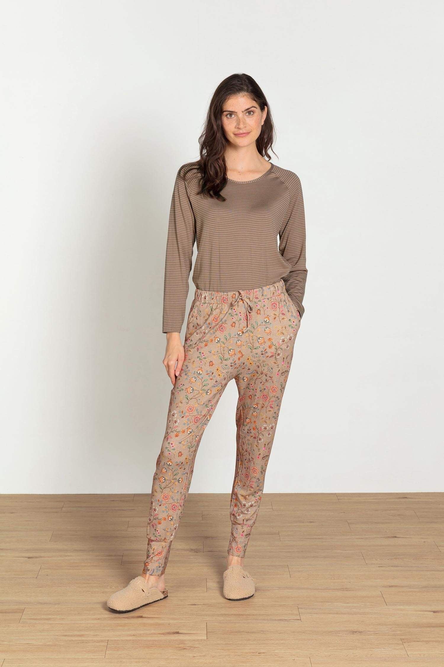 Tina Top Lange Mouw Little Sumo Stripe Zand