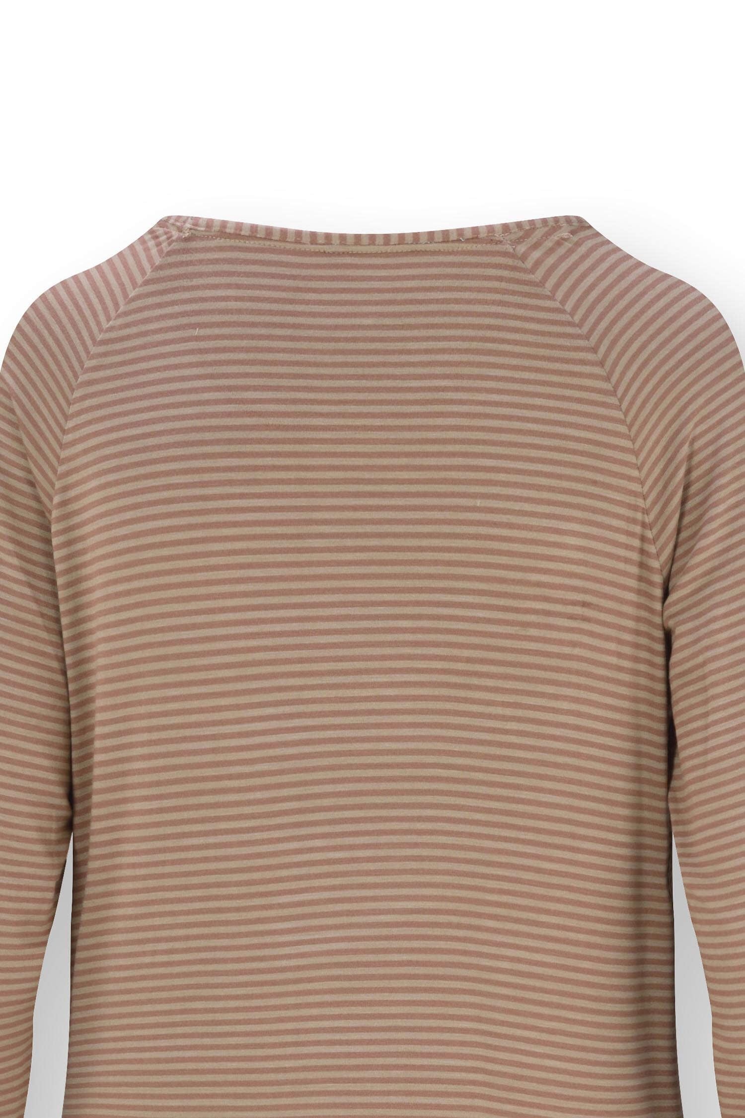 Tina Top Lange Mouw Little Sumo Stripe Zand