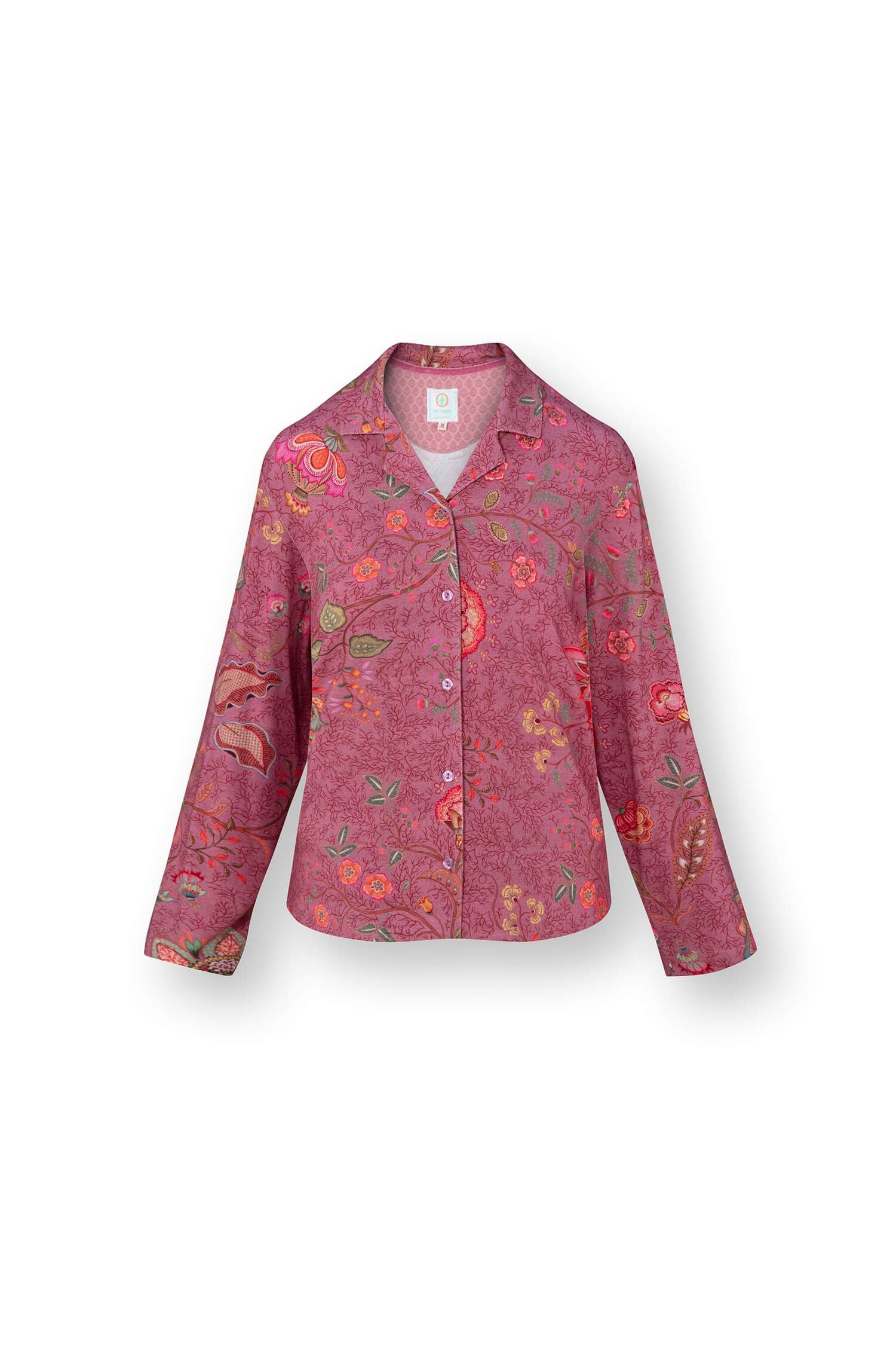 Faye Top Lange Mouw Mumbai Morning Roze