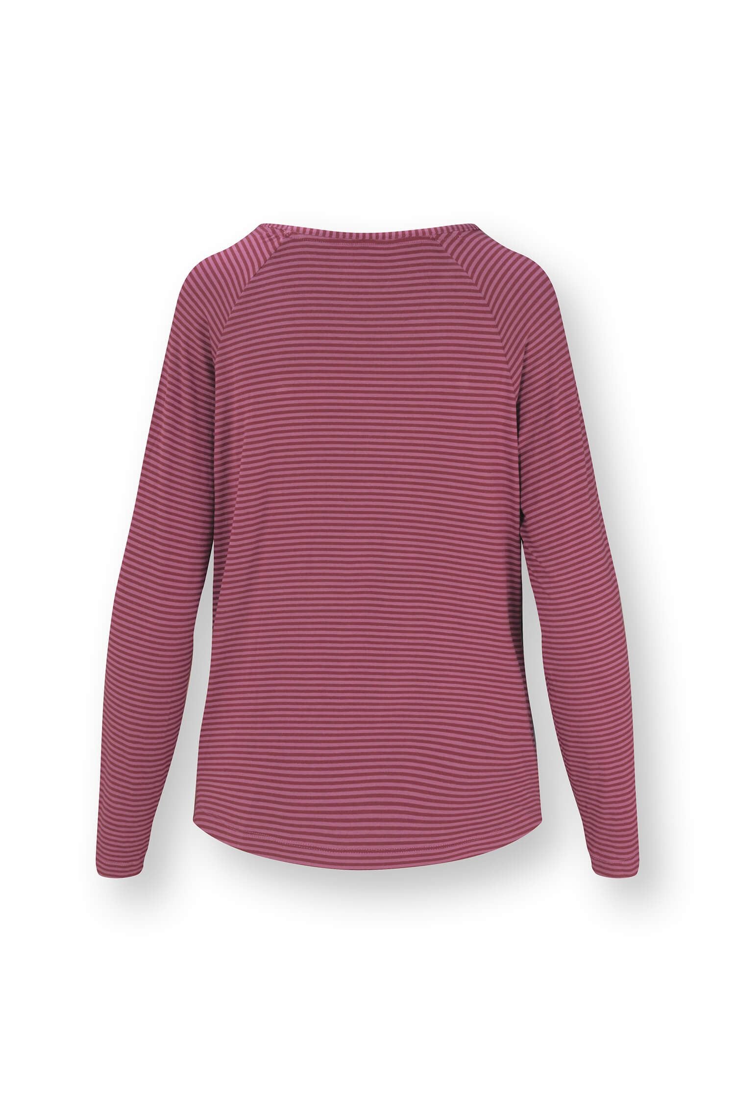 Tina Top Lange Mouw Little Sumo Stripe Roze