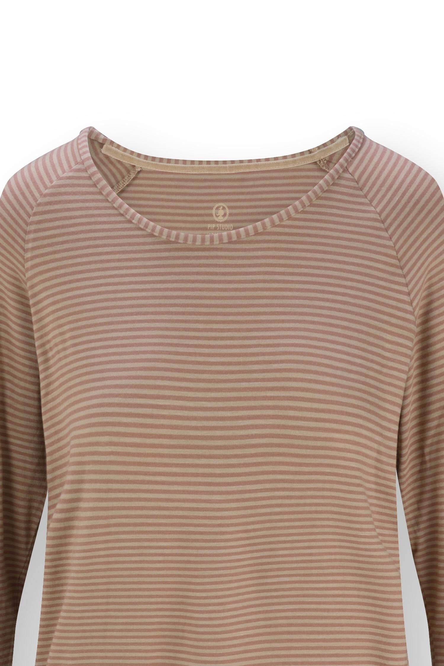 Tina Top Lange Mouw Little Sumo Stripe Zand