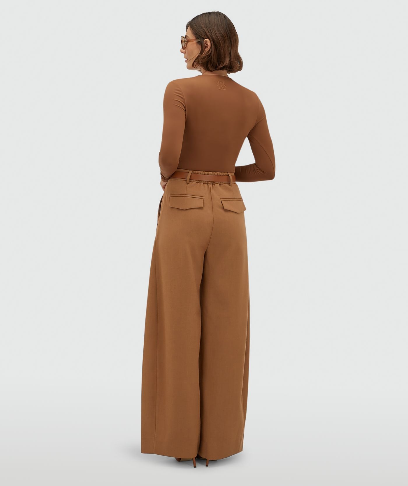 JV-KYLE high waisted balloon fit pantalon - cognac