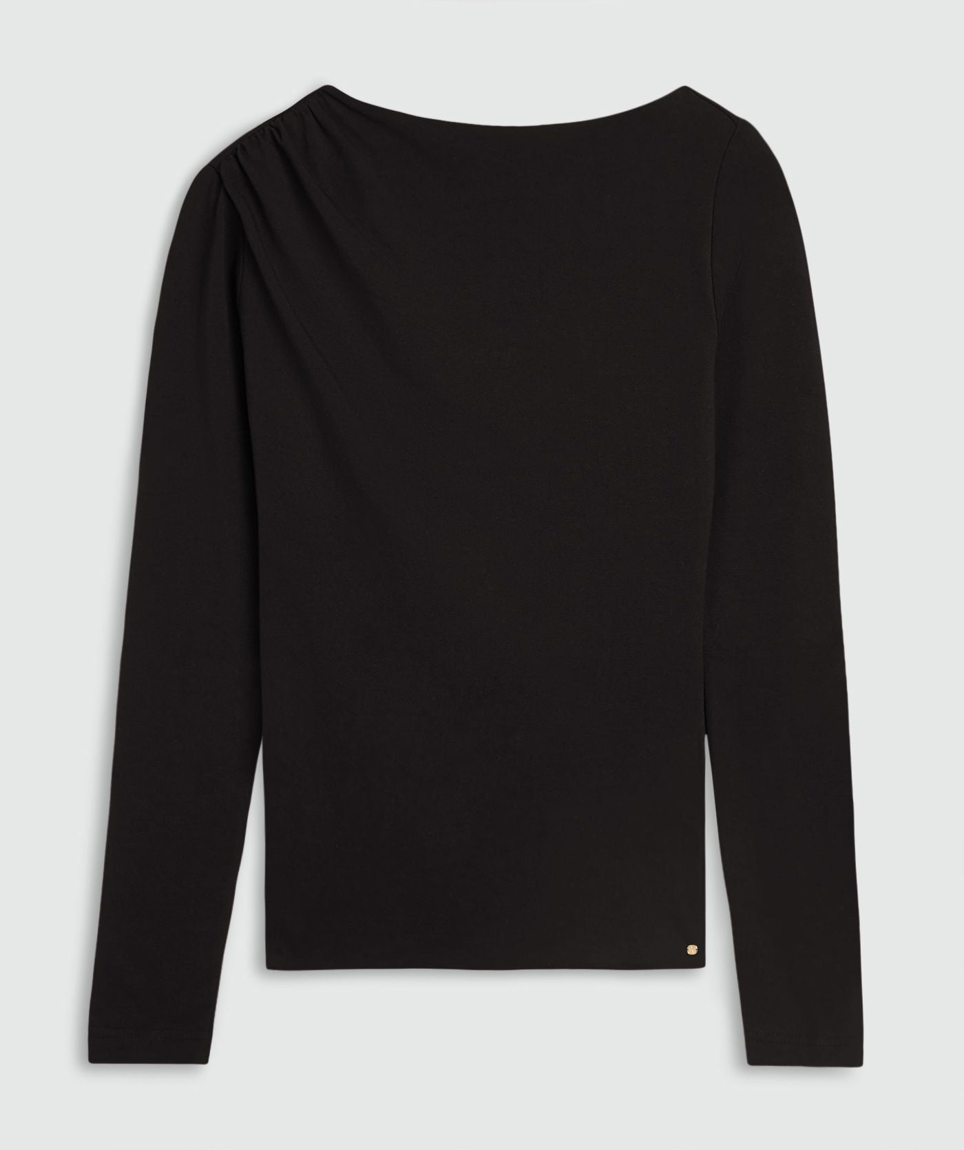 Lenie Slim Fit Top - Zwart