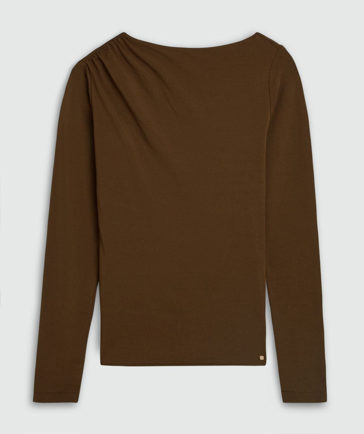 Lenie Slim Fit Top - Bruin
