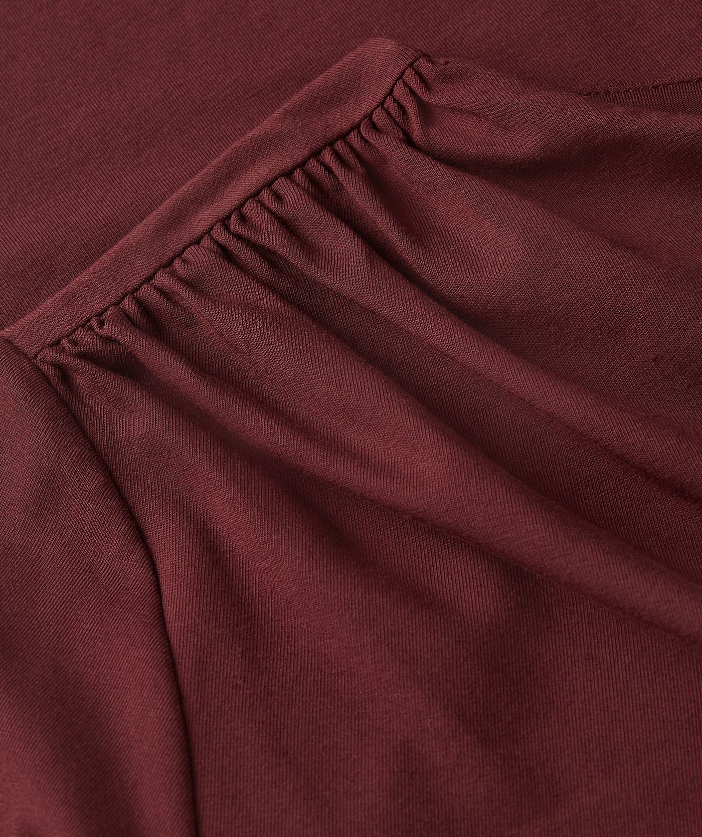 JV-LENIE Slim Fit Top - Burgundy
