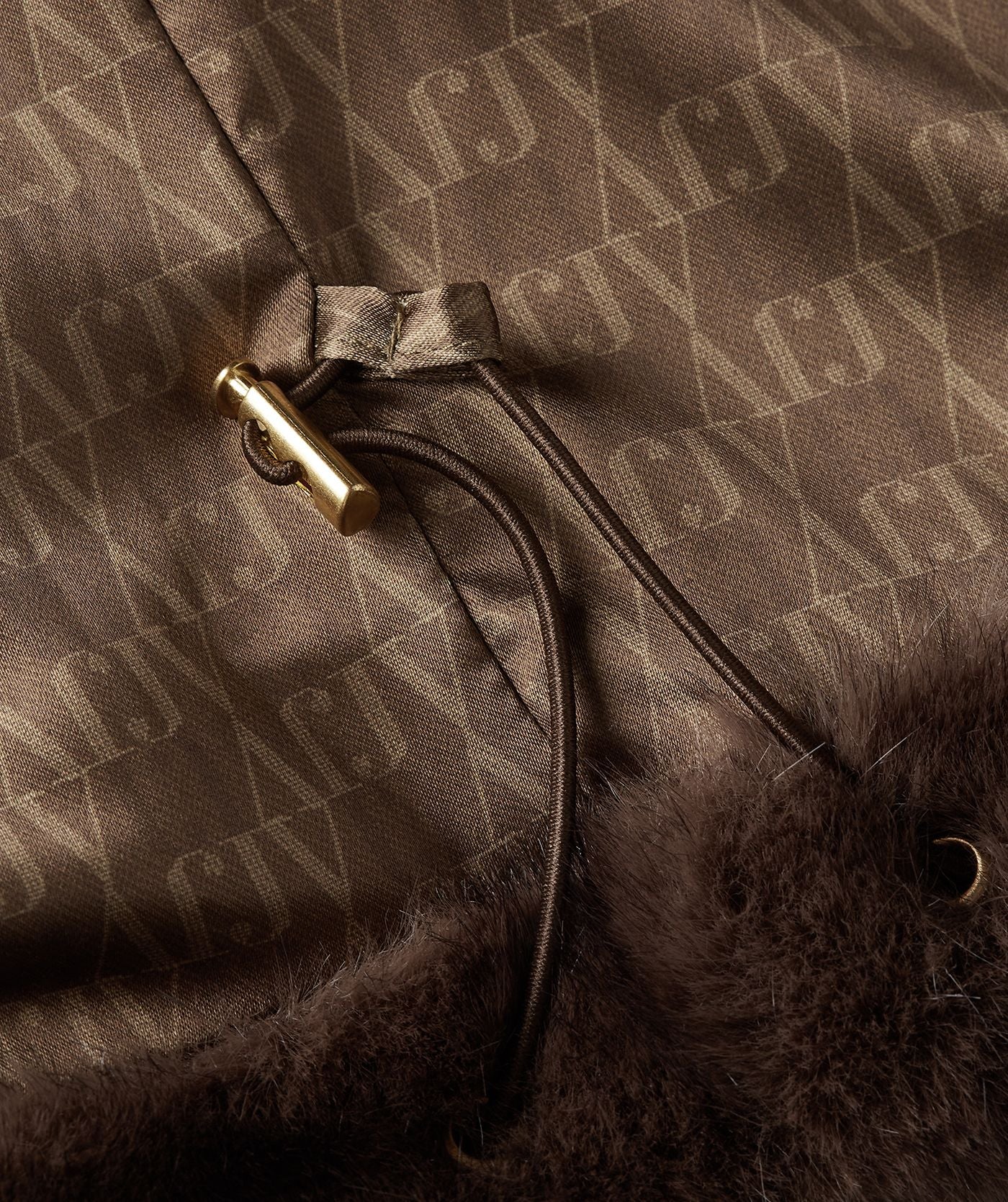 JV-LOVISA Regular Faux Fur Jas - Barolo