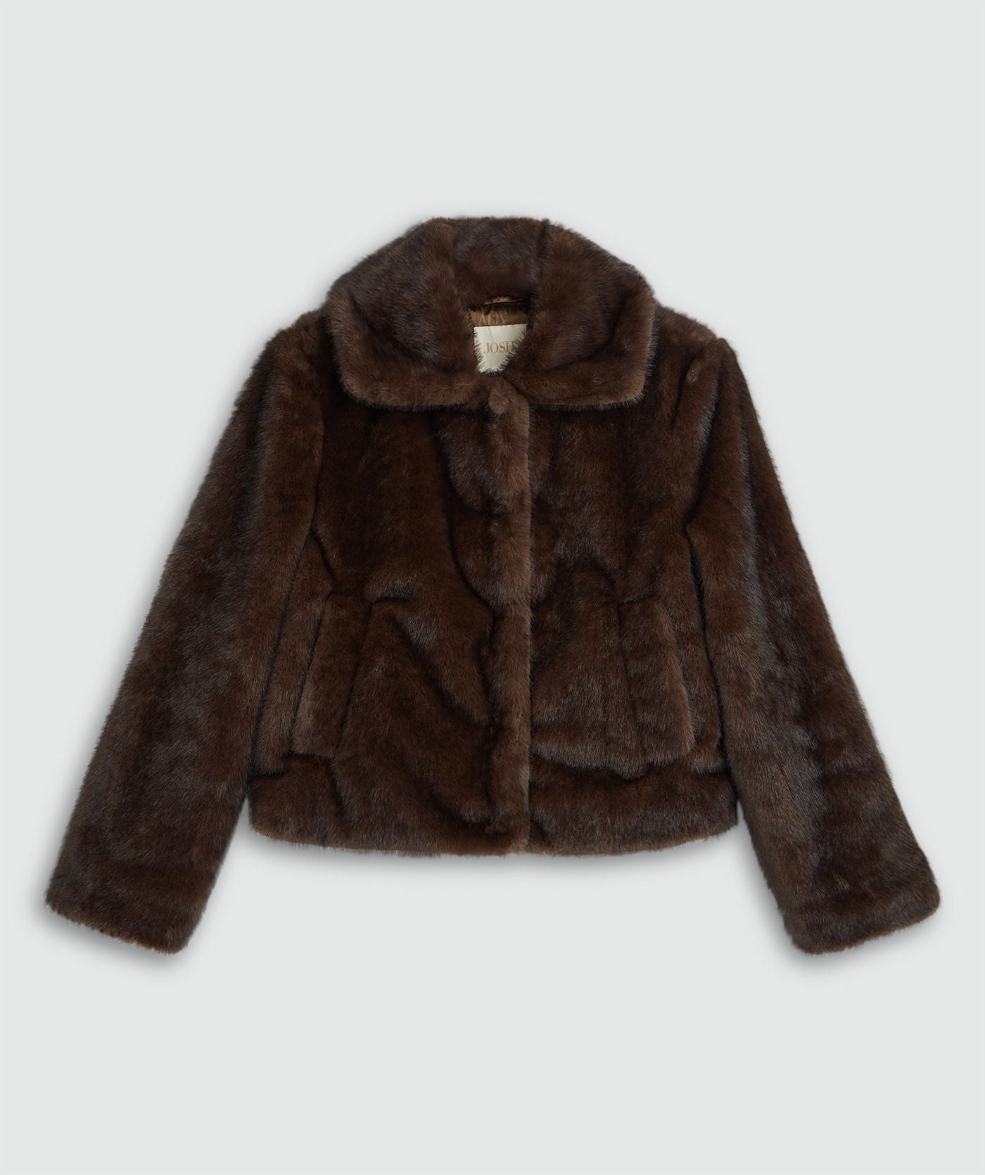 JV-LOVISA Regular Faux Fur Jas - Barolo