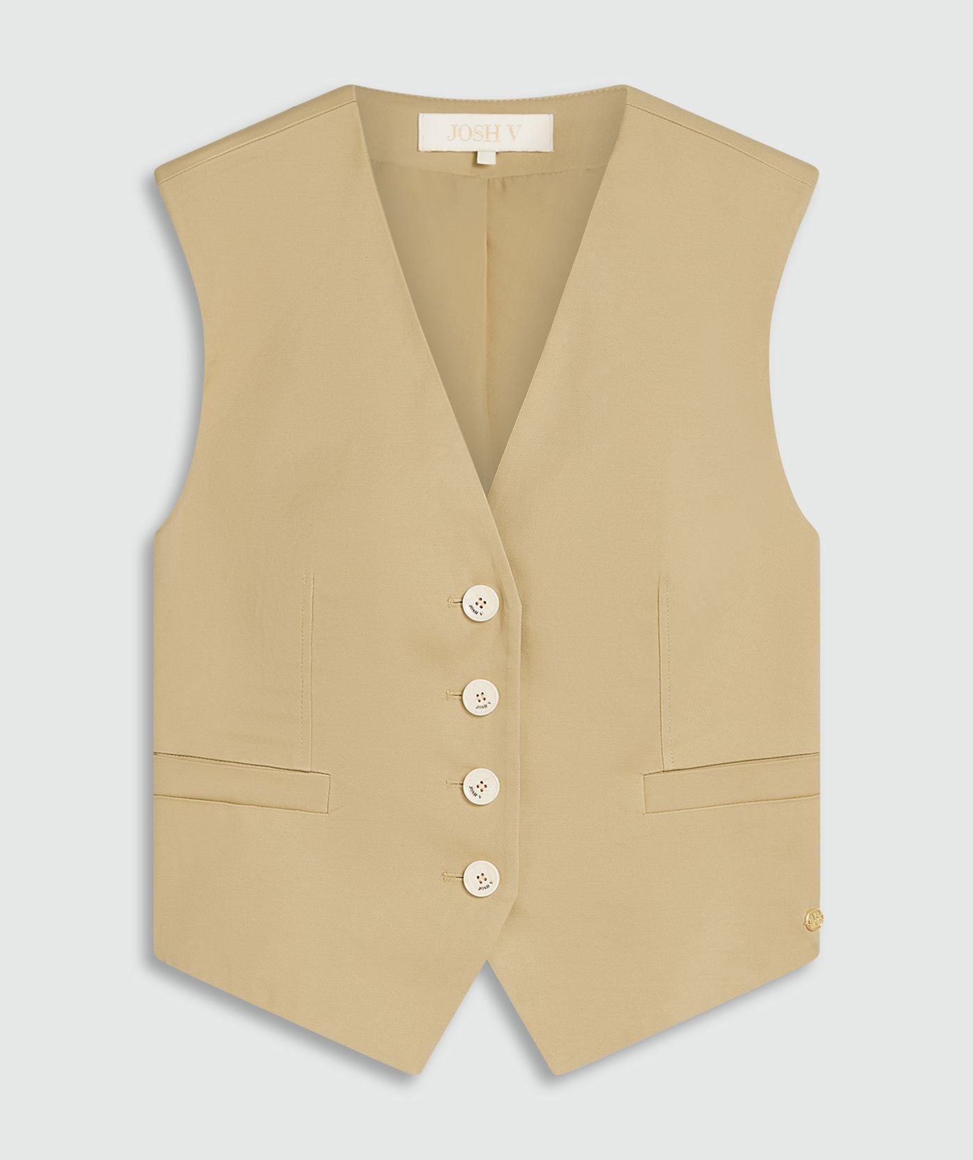 MONET fitted gilet - light camel