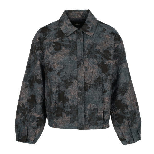 Jacquard bomberjacket  dark grey