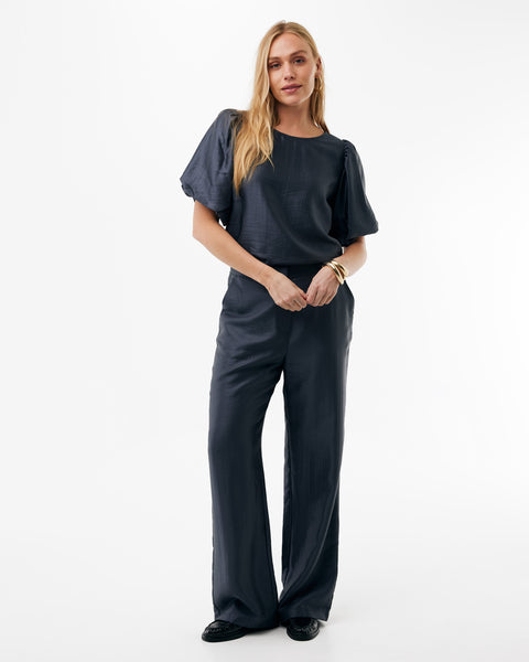 Hammered satin pants