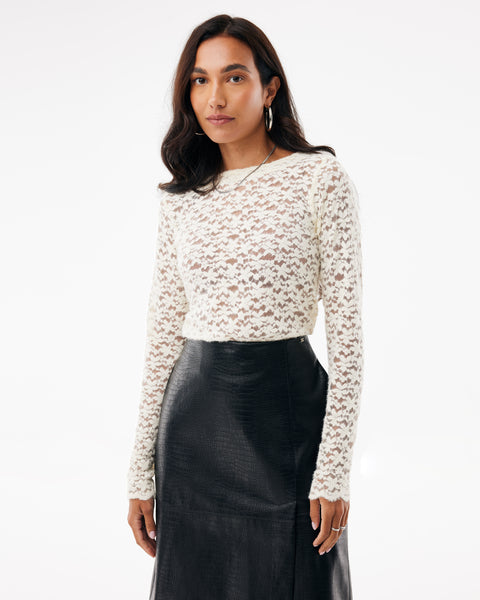Flower lace top