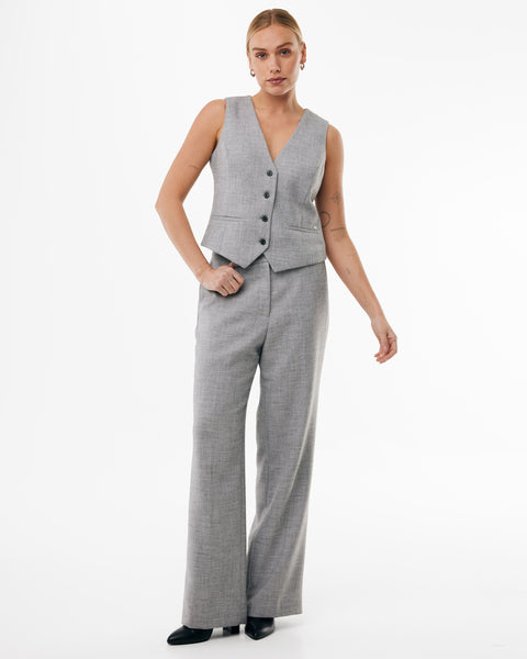 Melange broek light grey