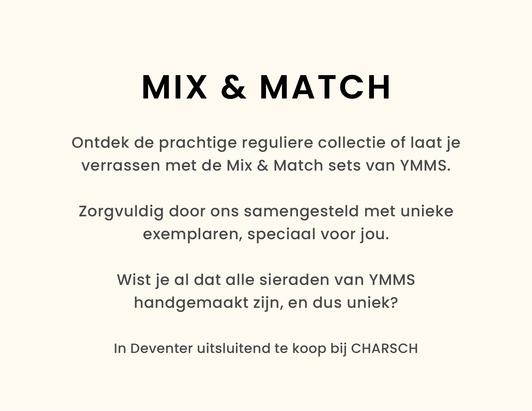 YMMS sieraden Mix & match